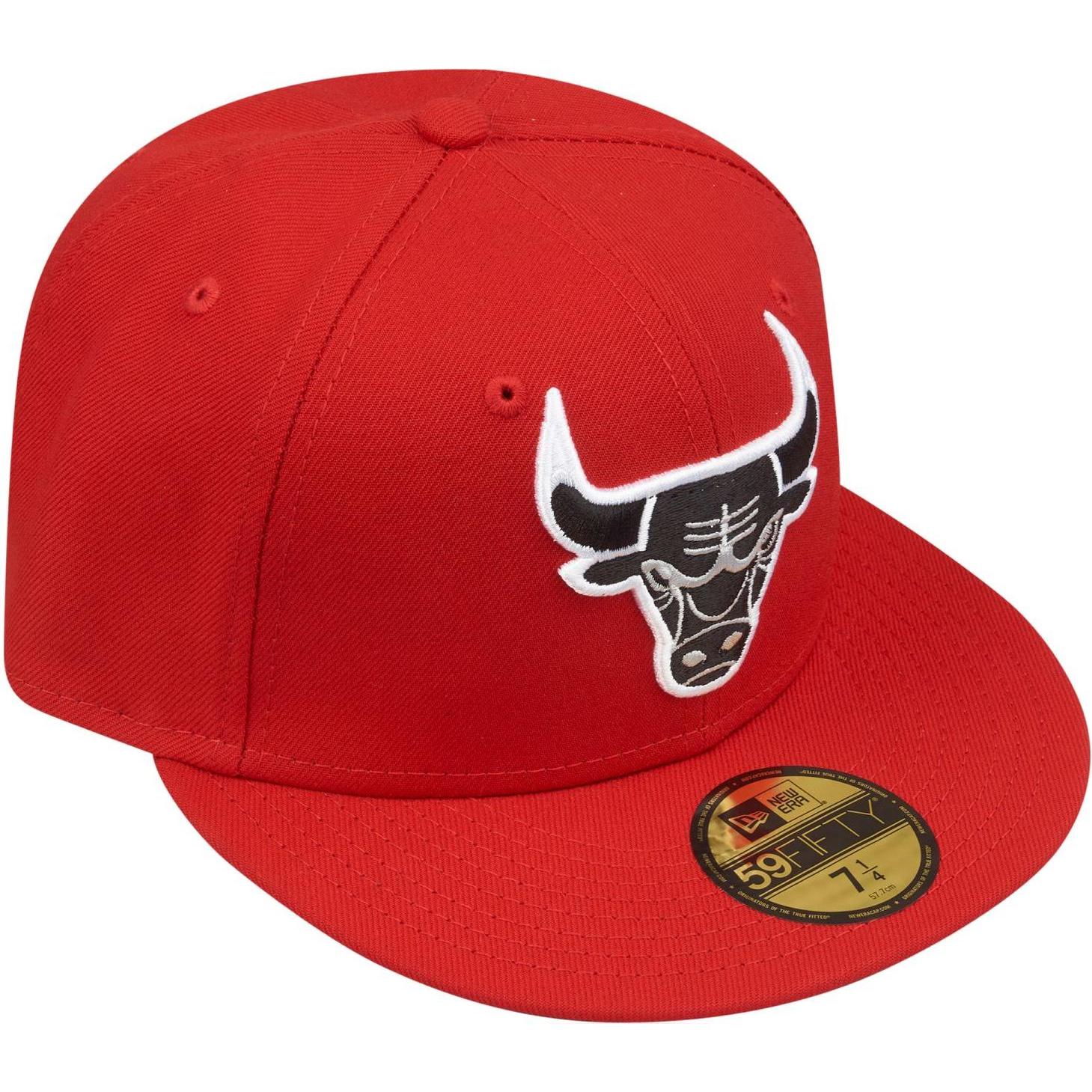 Thumbnail - New Era, Herren, Cap, 59Fifty Fitted Cap - NBA Chicago Bulls rot - 7 1/4, Rot, (7 1/4)