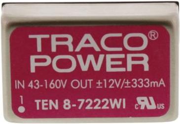 Produktbild TracoPower Konvert.DC/DC 43-160Vi +/-12Vo 333mA 8W