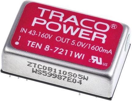 Produktbild TracoPower Konverter DC/DC 43-160Vi 5Vo 1,6A 8W