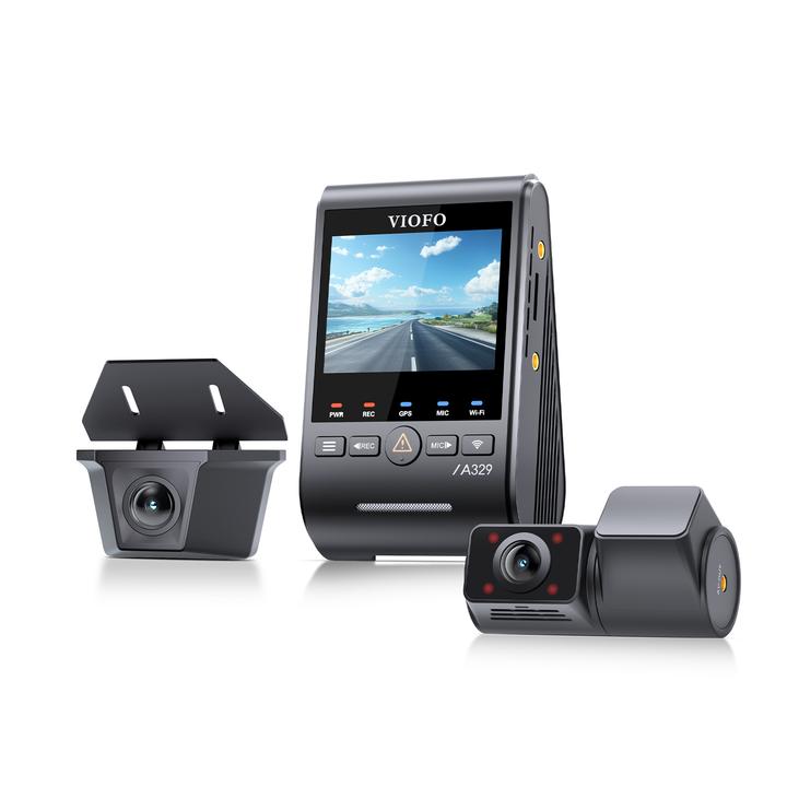 Viofo A329SW 3CH (Front + Waterproof + fisheye interior + GPS + CPL) Dashcam (Bluetooth, 4K)