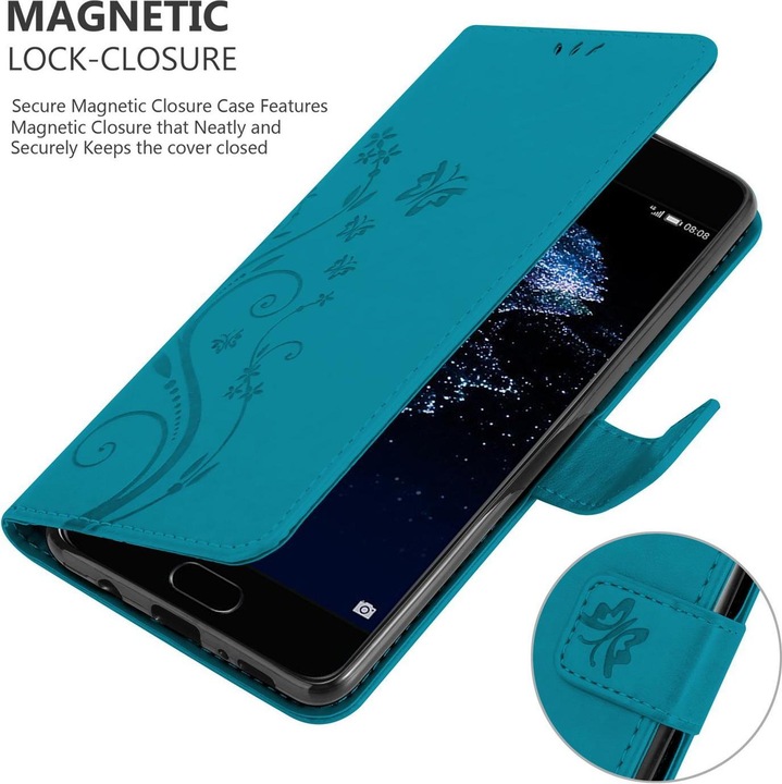 Actual product image Cadorabo Flower Book Cover (Huawei P10)