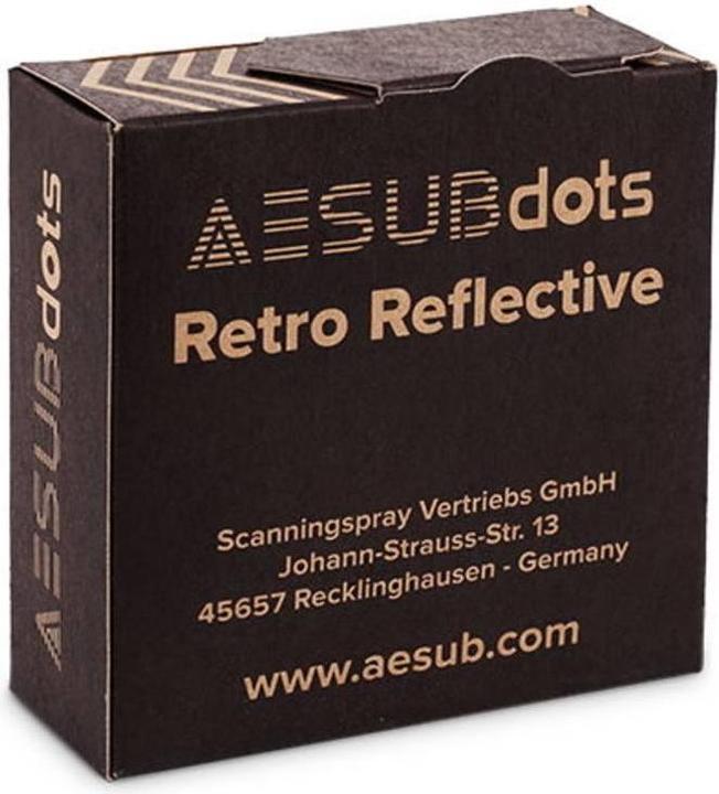 Actual product image Aesub DOTS Targets WHITE 1.5mm AESD001 Scanning Targets 6000pcs/roll (Accessories)