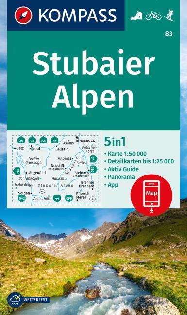 Produktbild Wanderkarte 83 Stubaier Alpen 1:50.000
