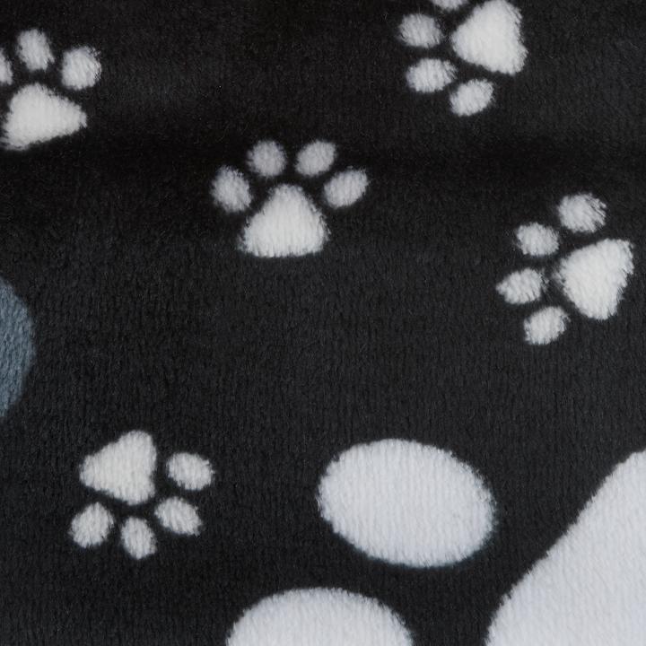 Produktbild VBS Fleece-Stoff "Pfoten-Schwarz", 150 cm breit, Meterware