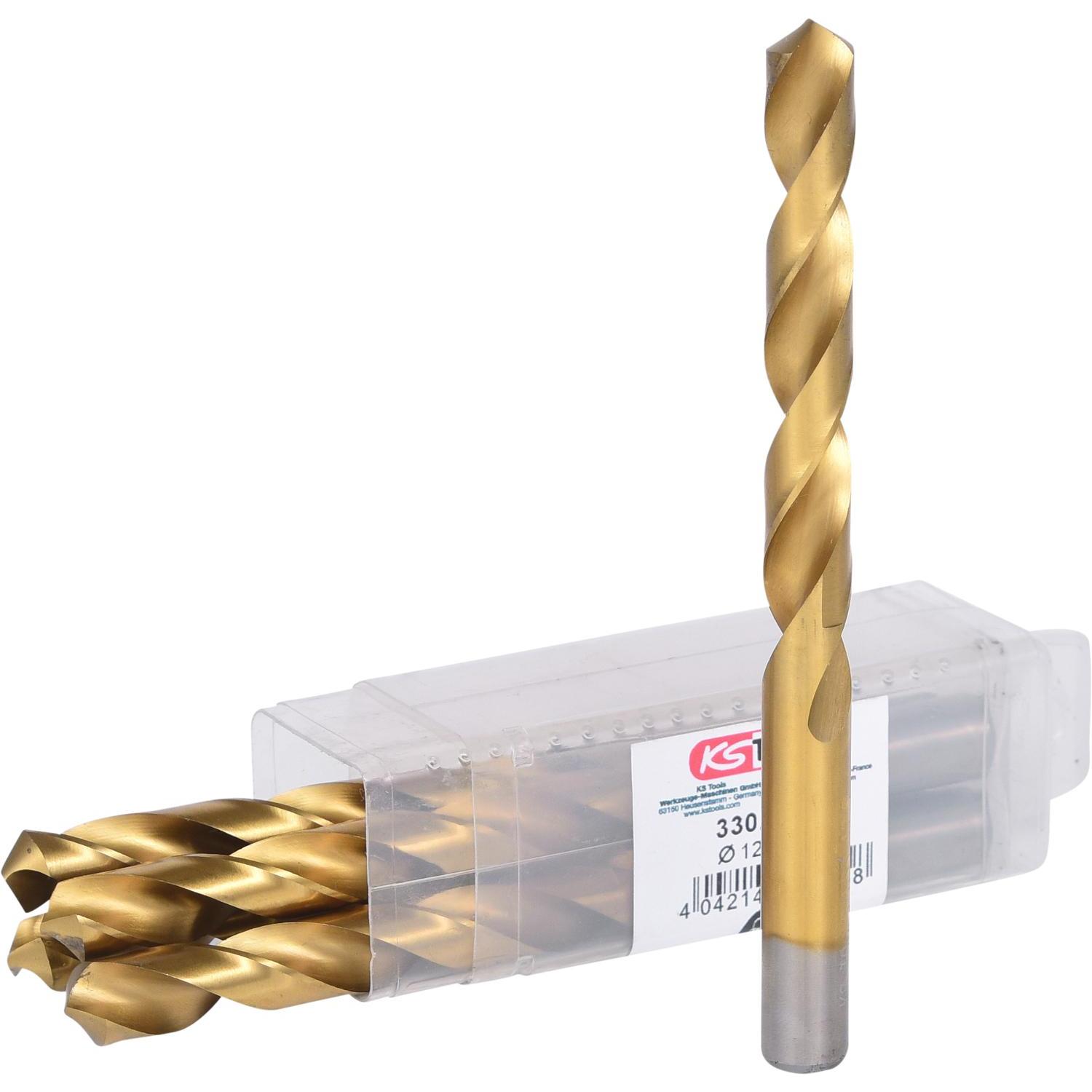 KS Tools, Bohrereinsatz, HSS TiN Spiralbohrer (12.5 Millimeter)