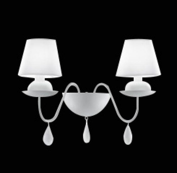 Actual product image Ideal lux Wall lamp Blanche 2-arm (E14)