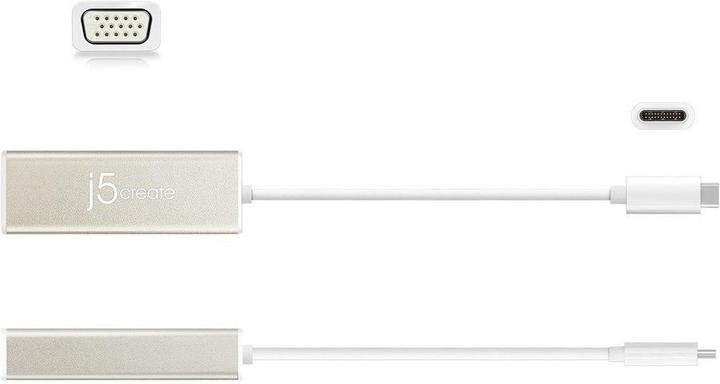 Produktbild j5Create USB Type-C zu (VGA, 6.80 cm)