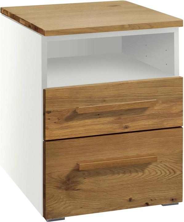 Cassa in MDF: Bianco / Frontale, Oliato, Parte superiore: quercia selvatica naturale