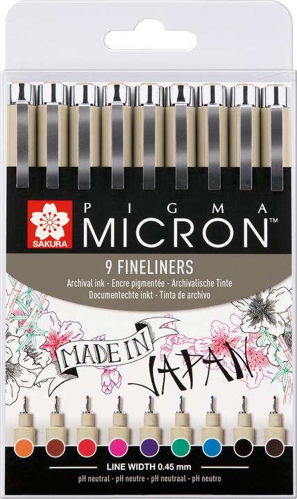 Produktbild Sakura Pigma Micron (Multicolor, 9 x)