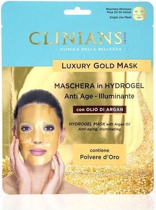 Actual product image Clinians Anti-Age Gold Face Mask in Hydrogel with Argan Oil
