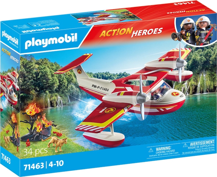 Produktbild Playmobil Feuerwehrflugzeug mit Löschfunktion (71463)