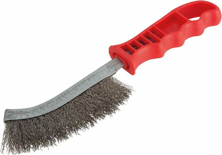 Image du produit wolfcraft 1 brosse à main en fil d'acier inoxydable 265mm