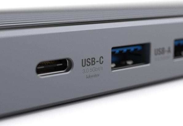 Produktbild Unisynk 10 POrt USB-C Hub 4K 60Hz 100W Grey (USB-C, 10 Ports)