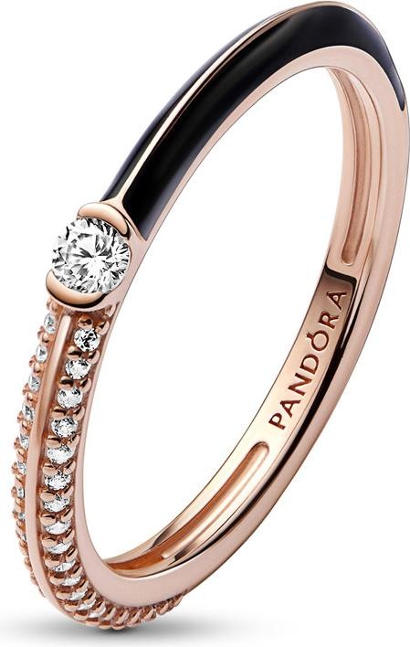 Immagine prodotto Pandora ME Anello doppio con pavé e nero (46)
