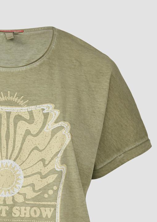 Actual product image S.Oliver T-Shirt Gewaschenes T-Shirt mit Frontprint (50)