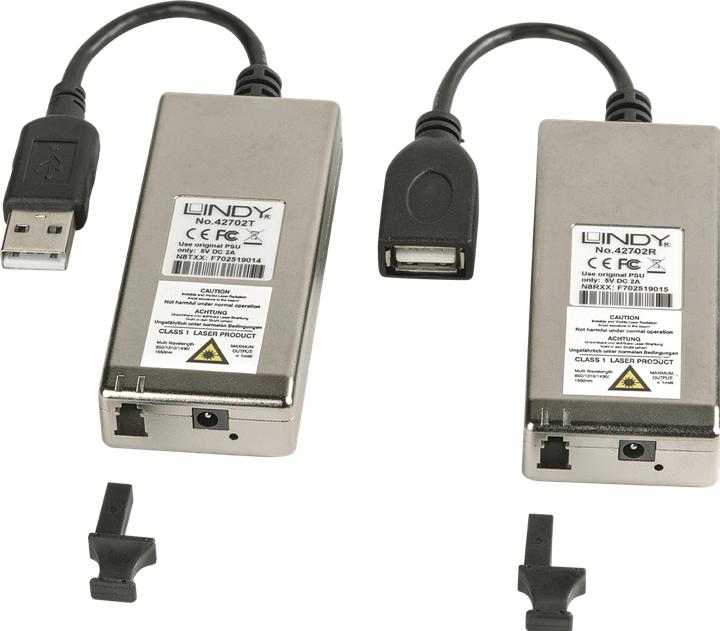 Produktbild Lindy USB 2.0 MM LWL/Fibre Optic Extender 200m Multi Mode Fibre