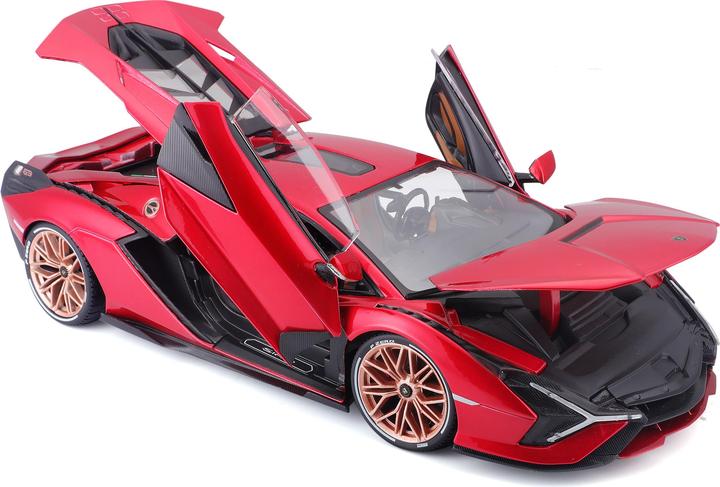 Produktbild Bburago Diecast 1:18 Hobby Car Lamborghini Sian FKP 37 Red Ages 3+ 18-11046