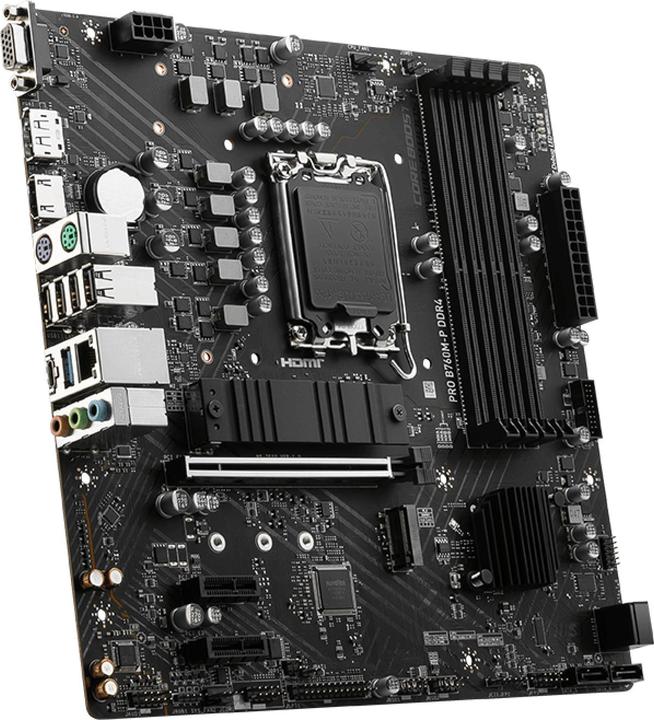 Actual product image MSI MB PRO B760M-P DDR4 (B760,S1700,mATX,Intel) (LGA 1700, Intel B760, mATX)