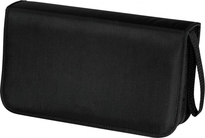 Hama CD-/DVD-Wallet aus Nylon 80, Schwarz