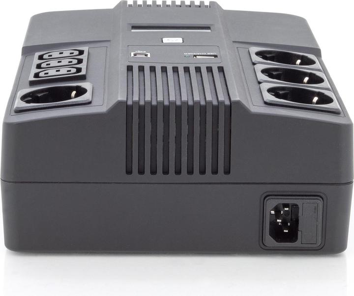 Image du produit Digitus Onduleur tout-en-un, 600VA/360W, LED x1, 4x CEE 7/7,3x IEC C13, USB (600 VA, 360 W)