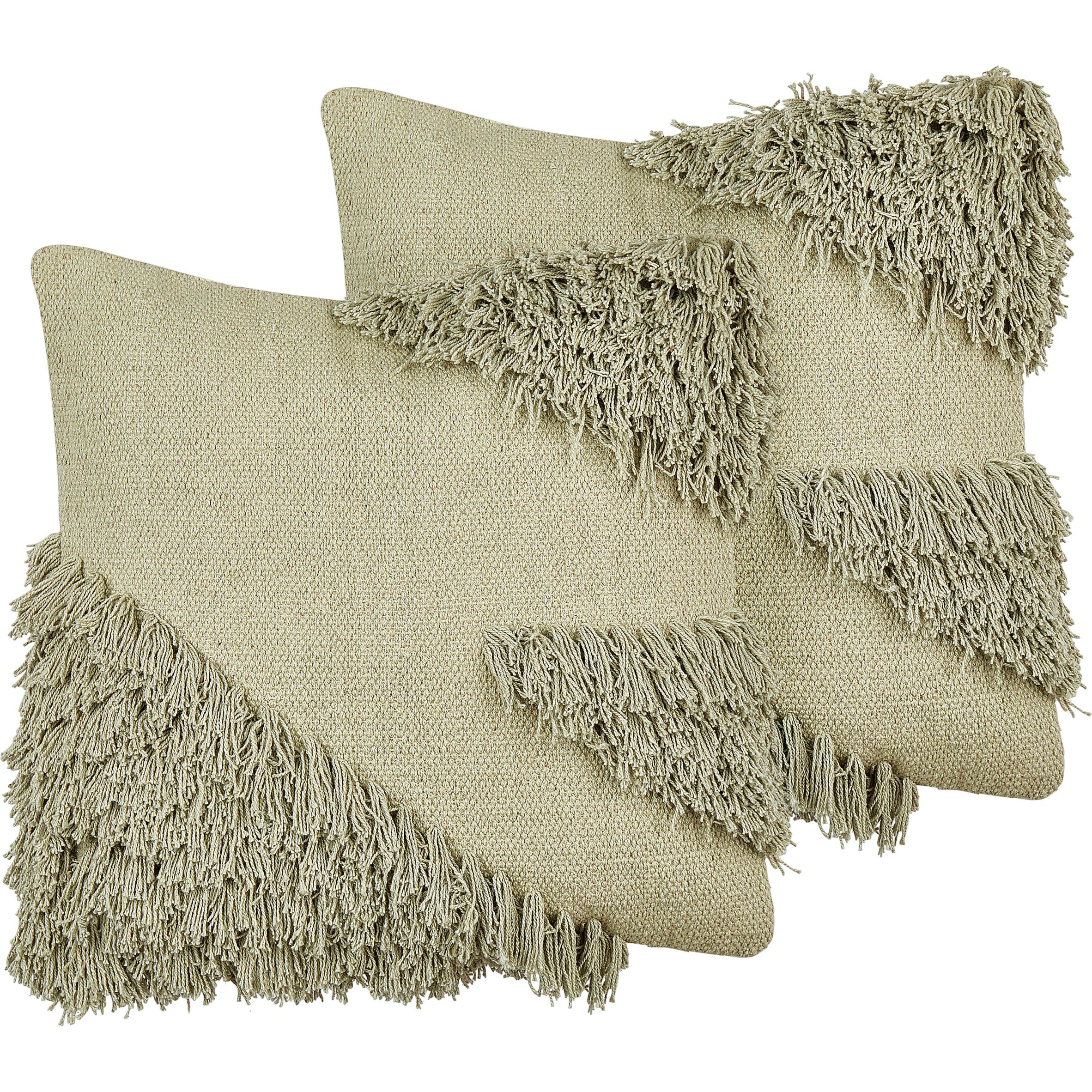 Beliani, Dekokissen, Sourwood (45 x 45 cm)