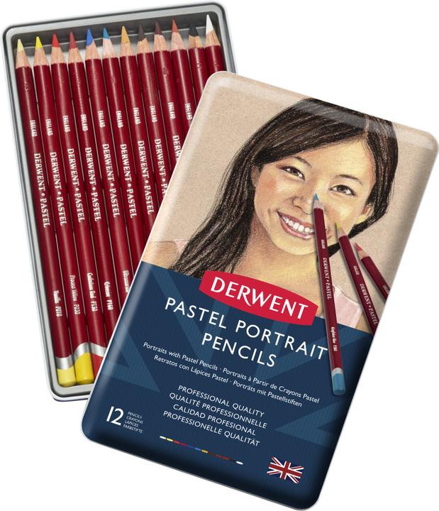 Actual product image Derwent Portrait Pastel Pencil Set, 12 pieces (12x)