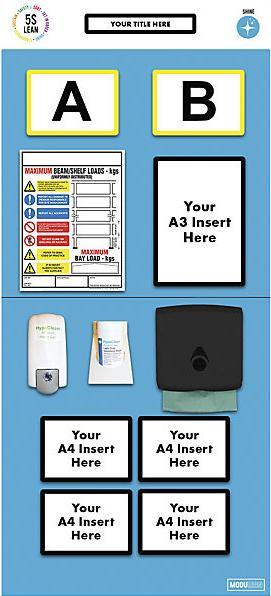 Produktbild kaiserkraft Regal-Infoboard Doppelmarkierung