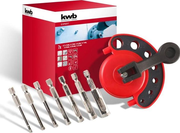 Produktbild kwb Diamant (6 mm, 12 mm, 10 mm, 7 mm, 5 mm, 8 mm, 4 mm)