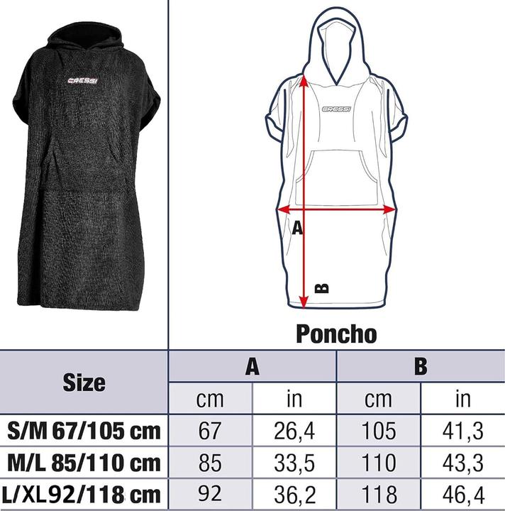 Produktbild Cressi Poncho Umhang