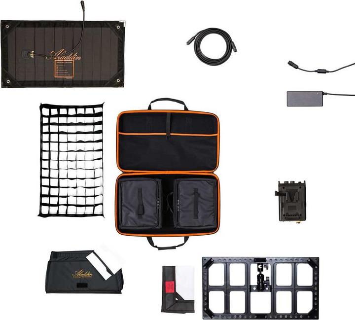 Actual product image Aladdin Mosaic Mini 1x2 Gaffer Kit (Studio light, Surface luminaire, Video light)