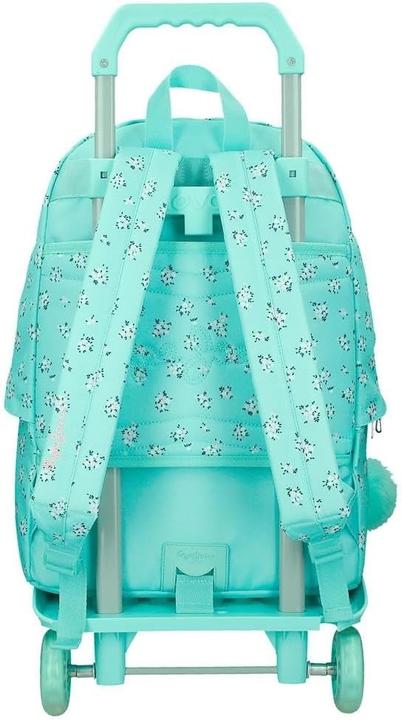 Actual product image Pepe Jeans Compact Laptop Backpack with Wheels, Ergonomic Straps, and Multiple Compartments