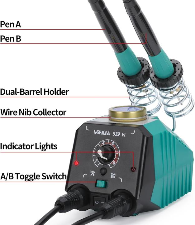 Actual product image Yihua Doppelstift-Brandmalerei-Set mit 23 Spitzen (Branding iron)