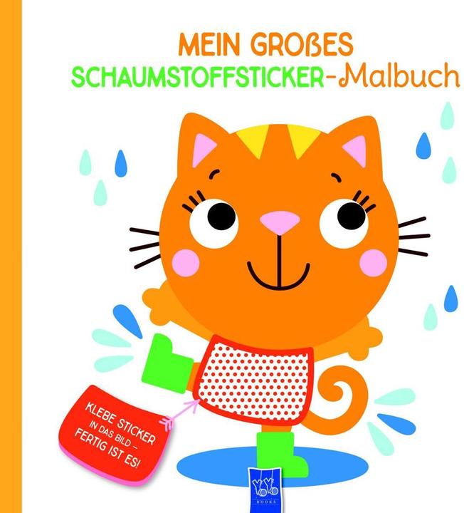 Mein grosses Schaumstoffsticker-Malbuch - Katze