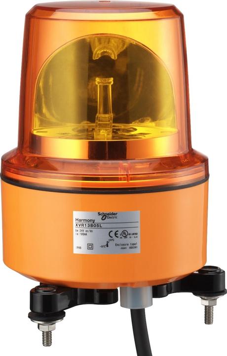 Produktbild Schneider Electric XVPC Orange Rotating Beacon, 120mm, 120V