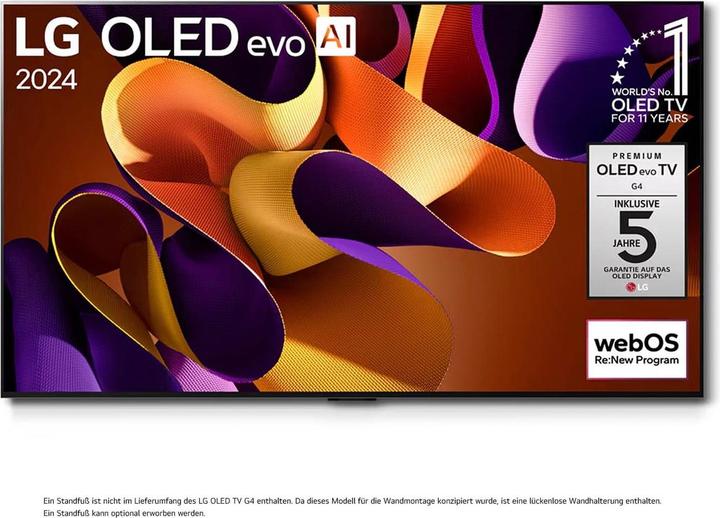 Produktbild LG OLED65G42LW (65", G4, OLED, 4K, 2024)