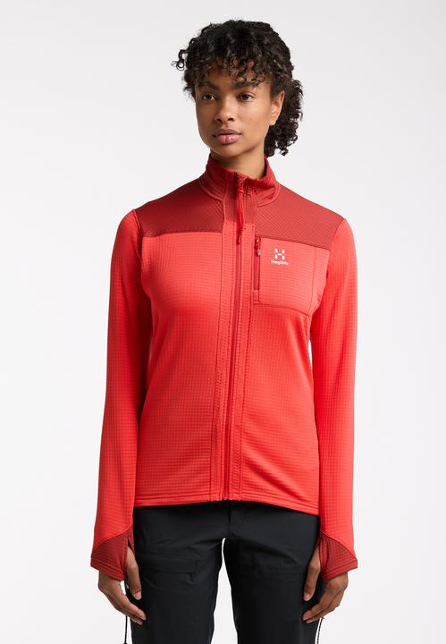 Actual product image Haglöfs ROC Spitz Mid Jacket Women Poppy red/Corrosion (M)
