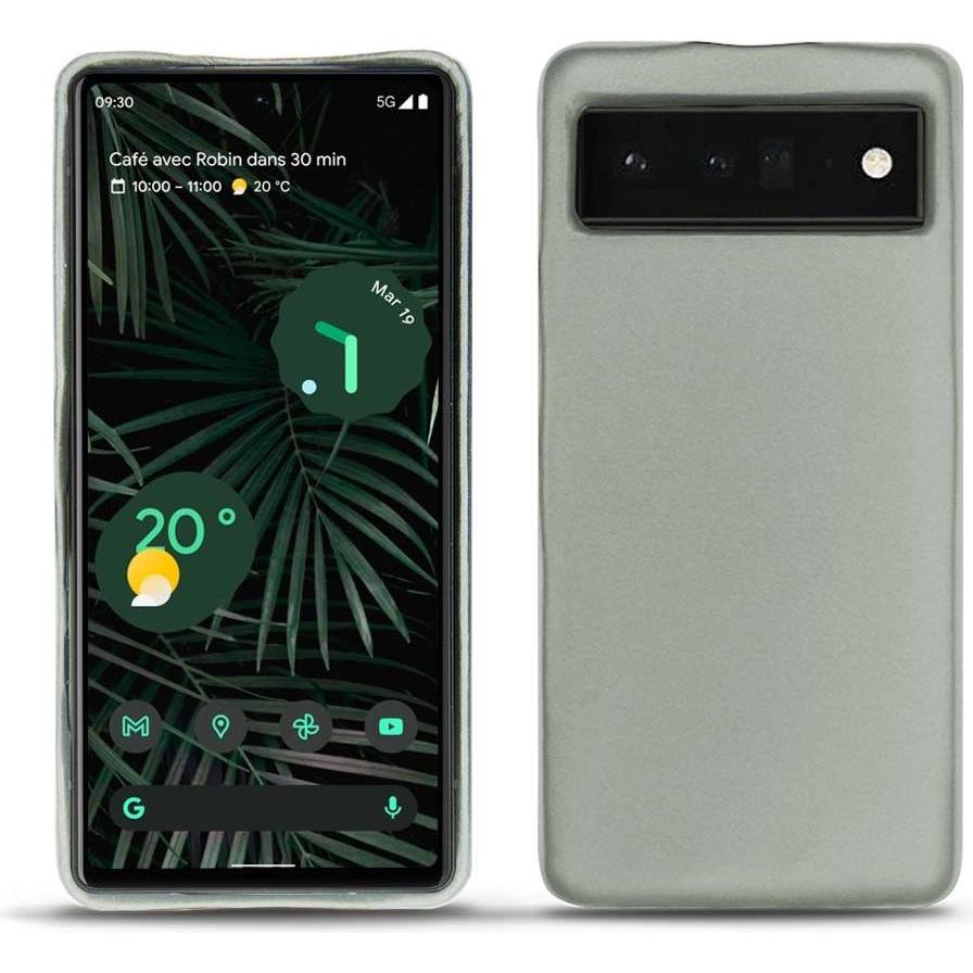 Noreve Lederschutzhülle (Google Pixel 6 Pro), Smartphone Hülle, Grau