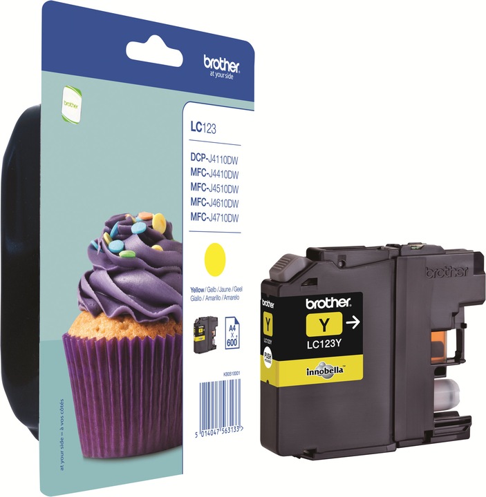 Actual product image Brother Lc-123y (Y)