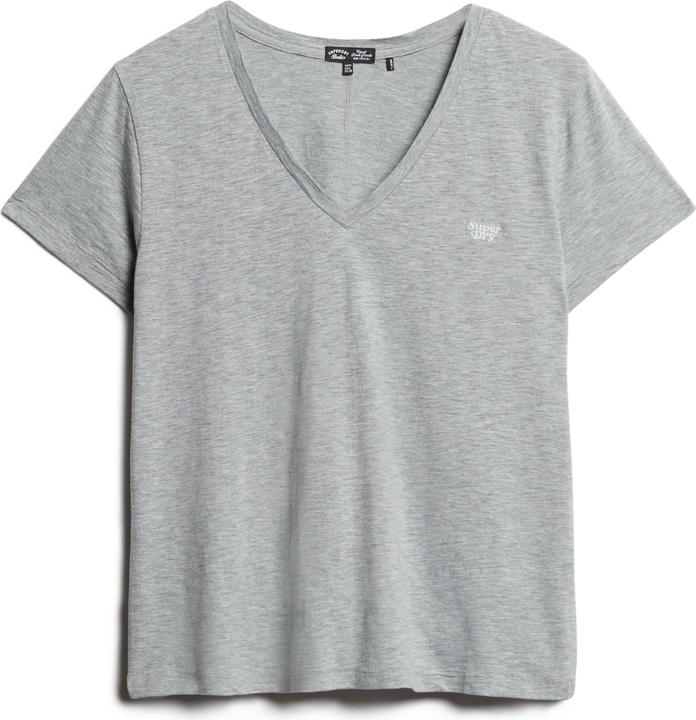 Produktbild Superdry Strukturiertes T-Shirt mit V-Ausschnitt und Stickerei (12XL)