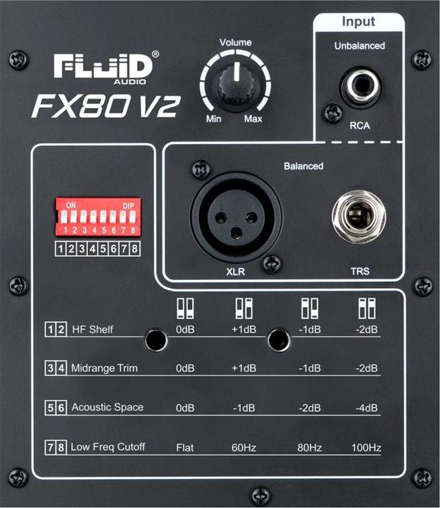 Image du produit Fluid Audio FX80 V2 - Moniteur d'étude (Actif, 1 pièce)