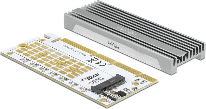 Actual product image Delock PCI Express x16 (x1 / x4 / x8) card to 1 x NVMe M.2 Key M with LED illumination