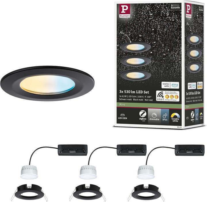 Produktbild Paulmann Einbauleuchte Nova Set Zigbee (530 lm)