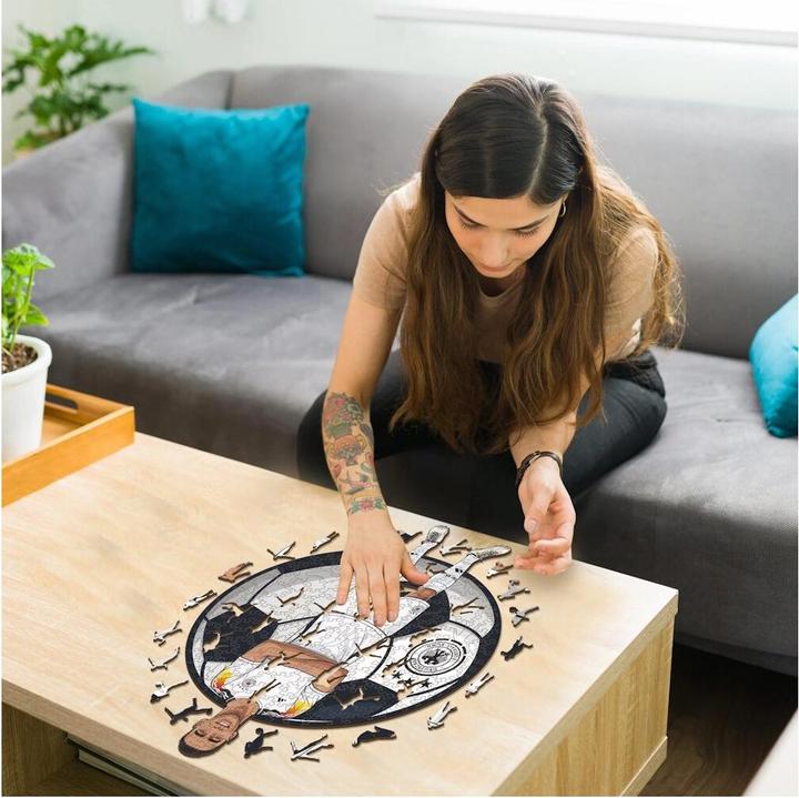Actual product image Iconic Jamal Musiala - German Nationl Team - Wooden Puzzle Size L (500 pieces) (500 pieces)