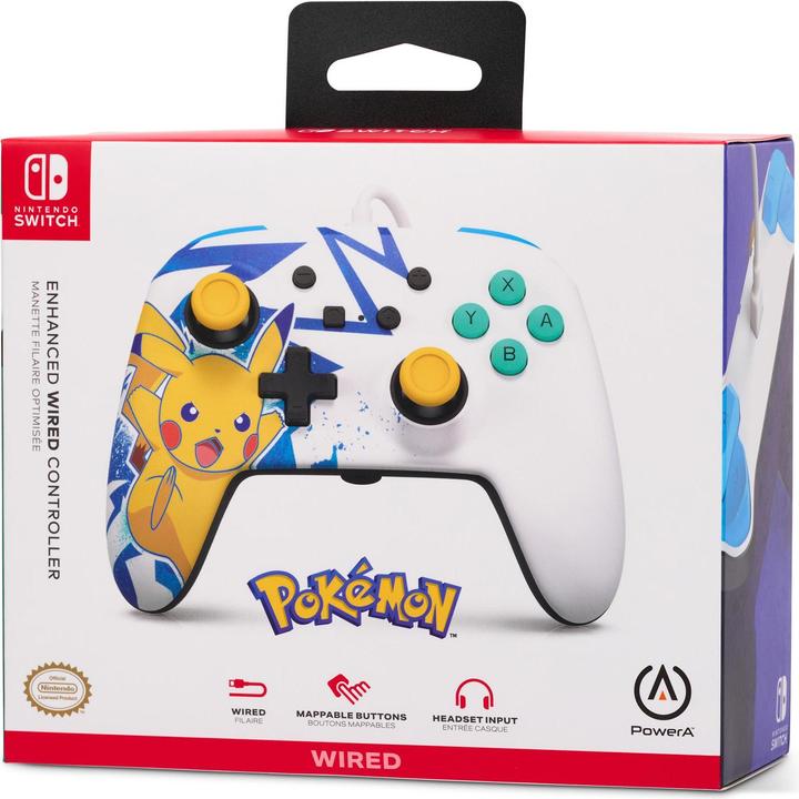 Actual product image PowerA Improved wired controller for Nintendo Switch - Pikachu High Voltage (Switch)