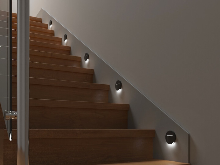 Produktbild Kanlux LED Wandeinbauleuchte ERINUS Schwarz 33334 (15 lm)