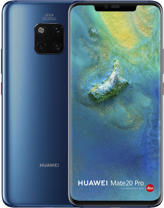 Huawei Mate 20 Pro (128 GB, Midnight Blue, 6.39", Hybrid Dual SIM, 40 Mpx, 4G)