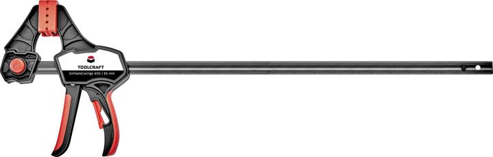 Produktbild Toolcraft Einhandzwinge 450 x 85 mm 1500 Nm (450 mm)