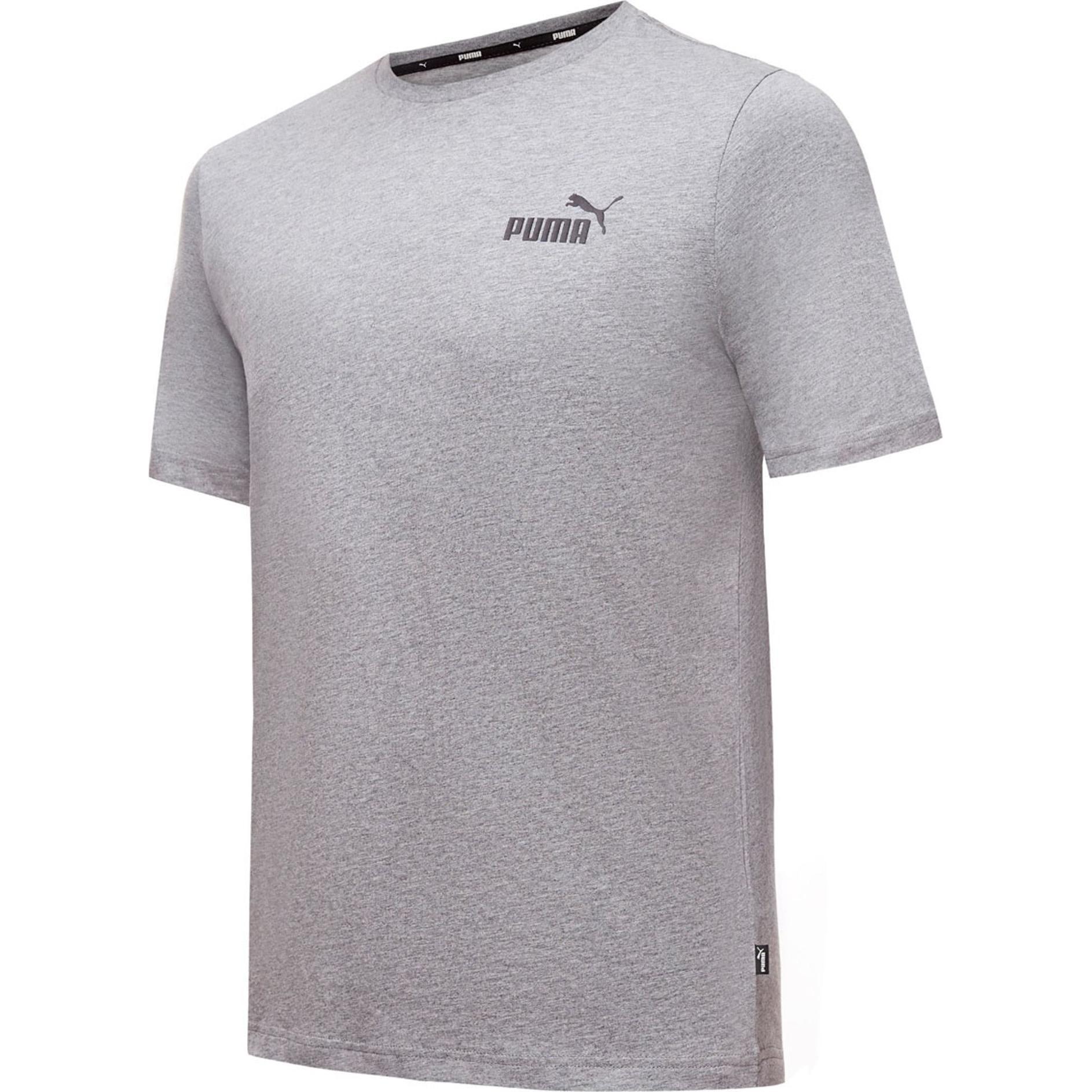 Puma, Herren, Sportshirt, ESS Small Logo Tee-586668 (L), Grau, L
