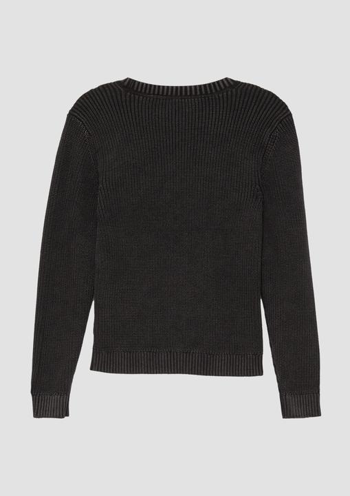 Image du produit s.Oliver Strickpullover Gewaschener Strickpullover mit Logo-Detail (158, 164)