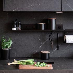 Actual product image Wenko Storage Jar Mio black (1.40 l)